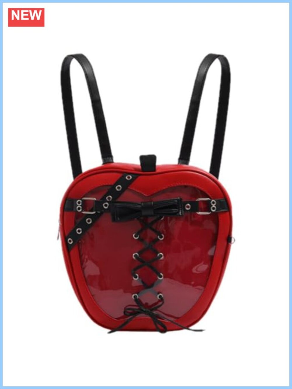 Ita Bag Pin Display Backpack PU Leather Anime Kawaii Lolita Y2K School Bag